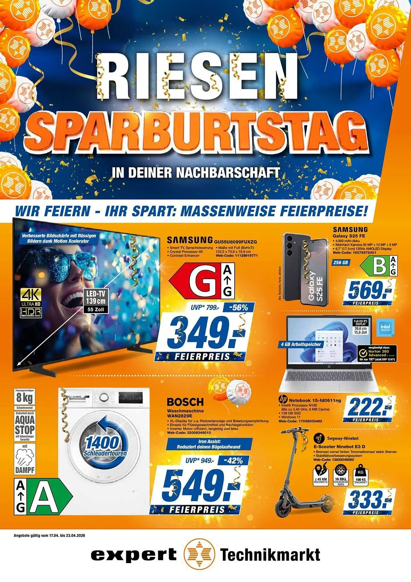 Expert Prospekt von 17. April bis 23. April 2026 - Prospekt seite 1