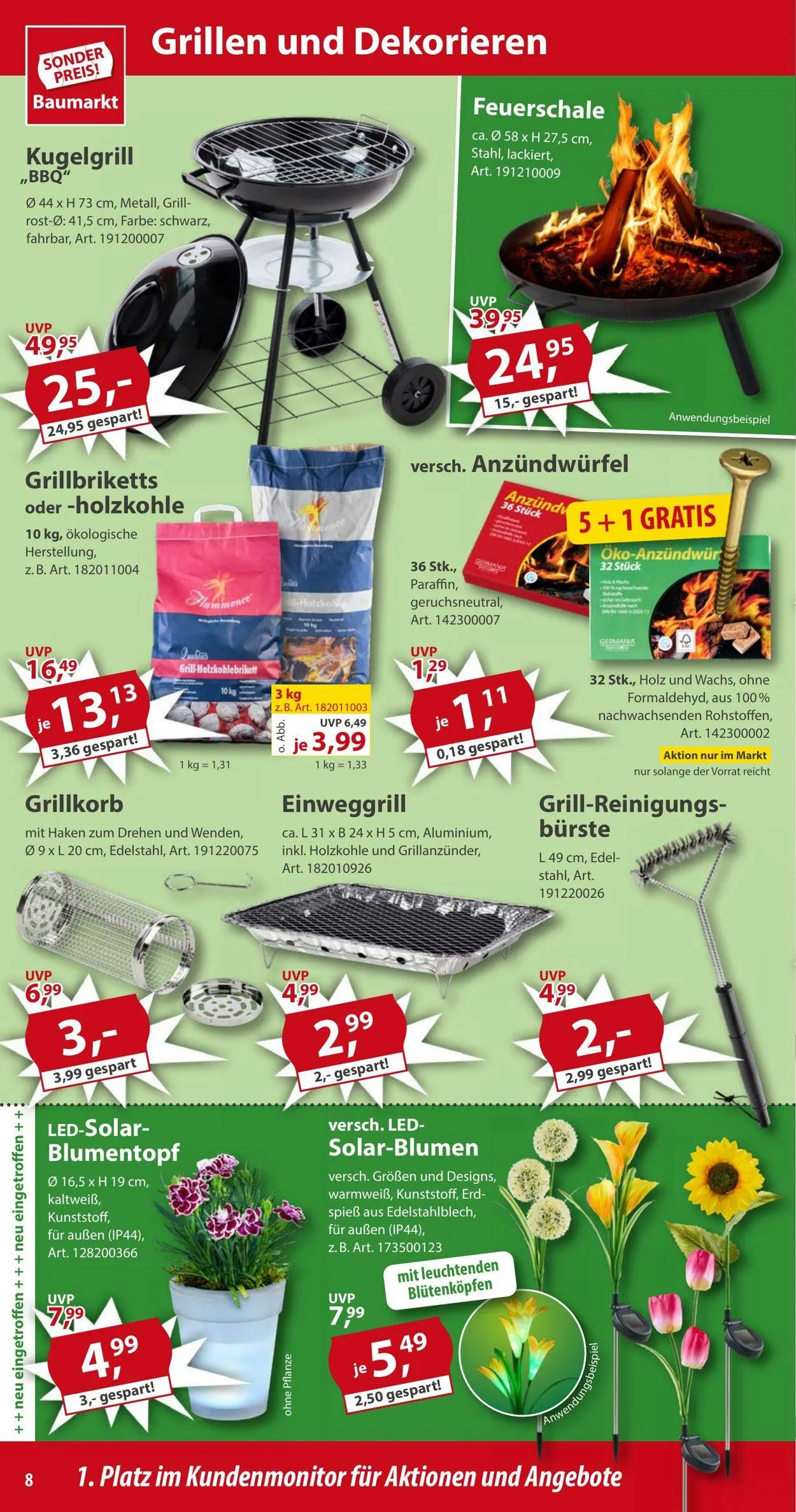 Sonderpreis Baumarkt Aktueller Prospekt von 19. Juli bis 2. August 2025 - Prospekt seite 8