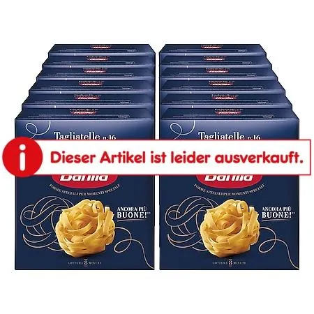 Barilla Collezione Tagliatelle 500 g, 12er Pack
