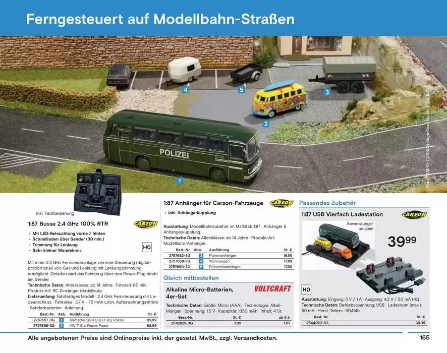 Modellbahn Katalog von 29. Oktober bis 31. Dezember 2025 - Prospekt seite 167