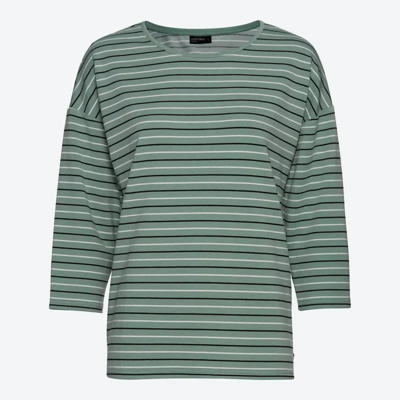 Damen-Langarmshirt in gestreiftem Design