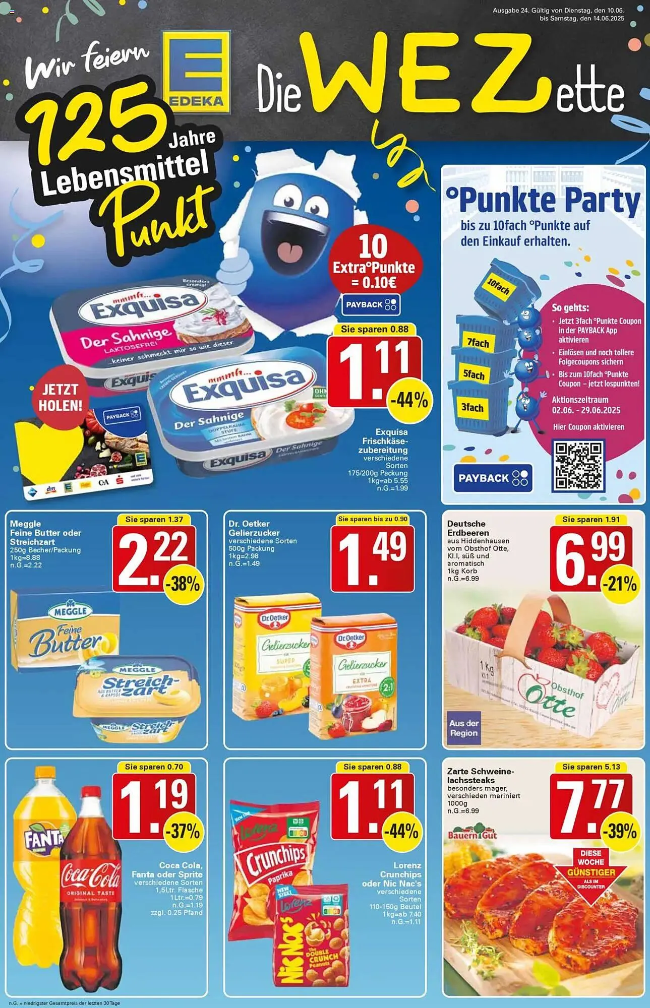 WEZ Prospekt von 10. Juni bis 14. Juni 2025 - Prospekt seite 1