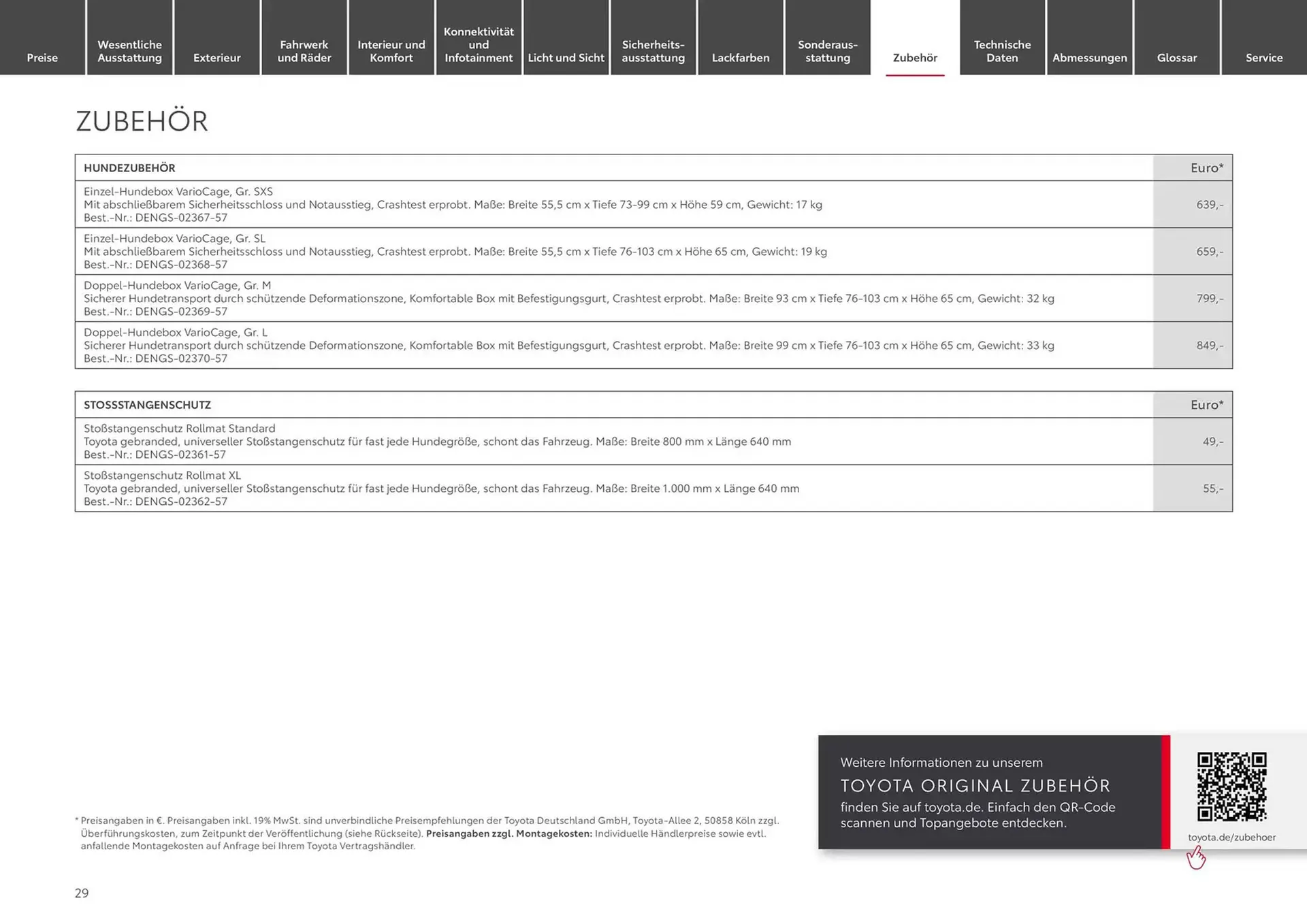 Toyota Prospekt von 6. November bis 6. November 2025 - Prospekt seite 29