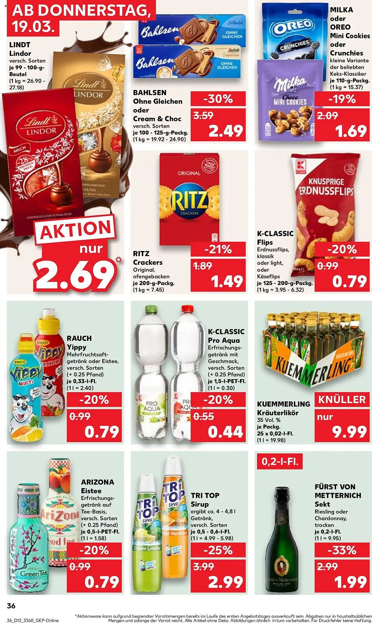 Kaufland Prospekt von 19. März bis 25. März 2026 - Prospekt seite 36