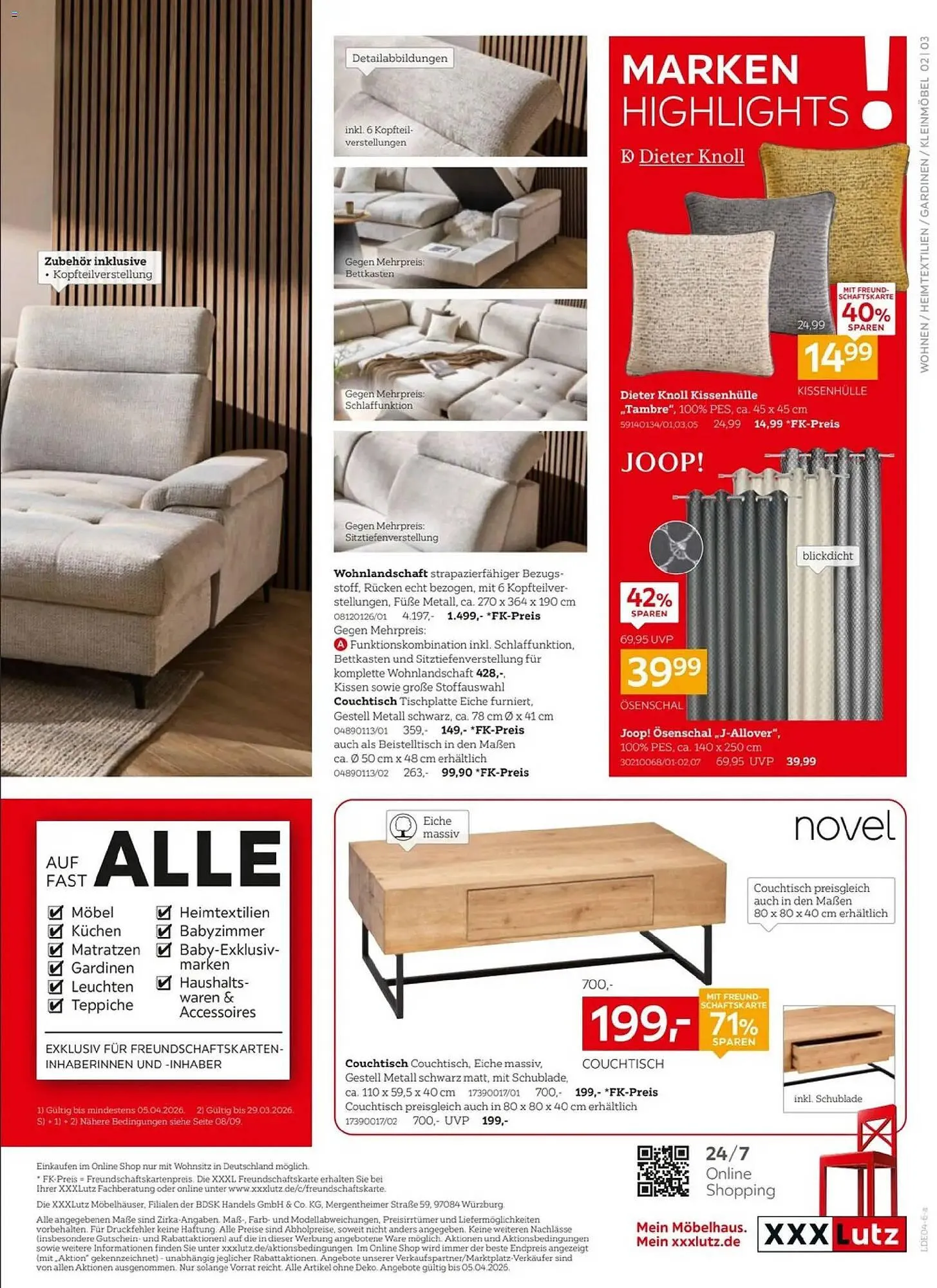 XXXLutz Prospekt von 22. März bis 4. Mai 2026 - Prospekt seite 3