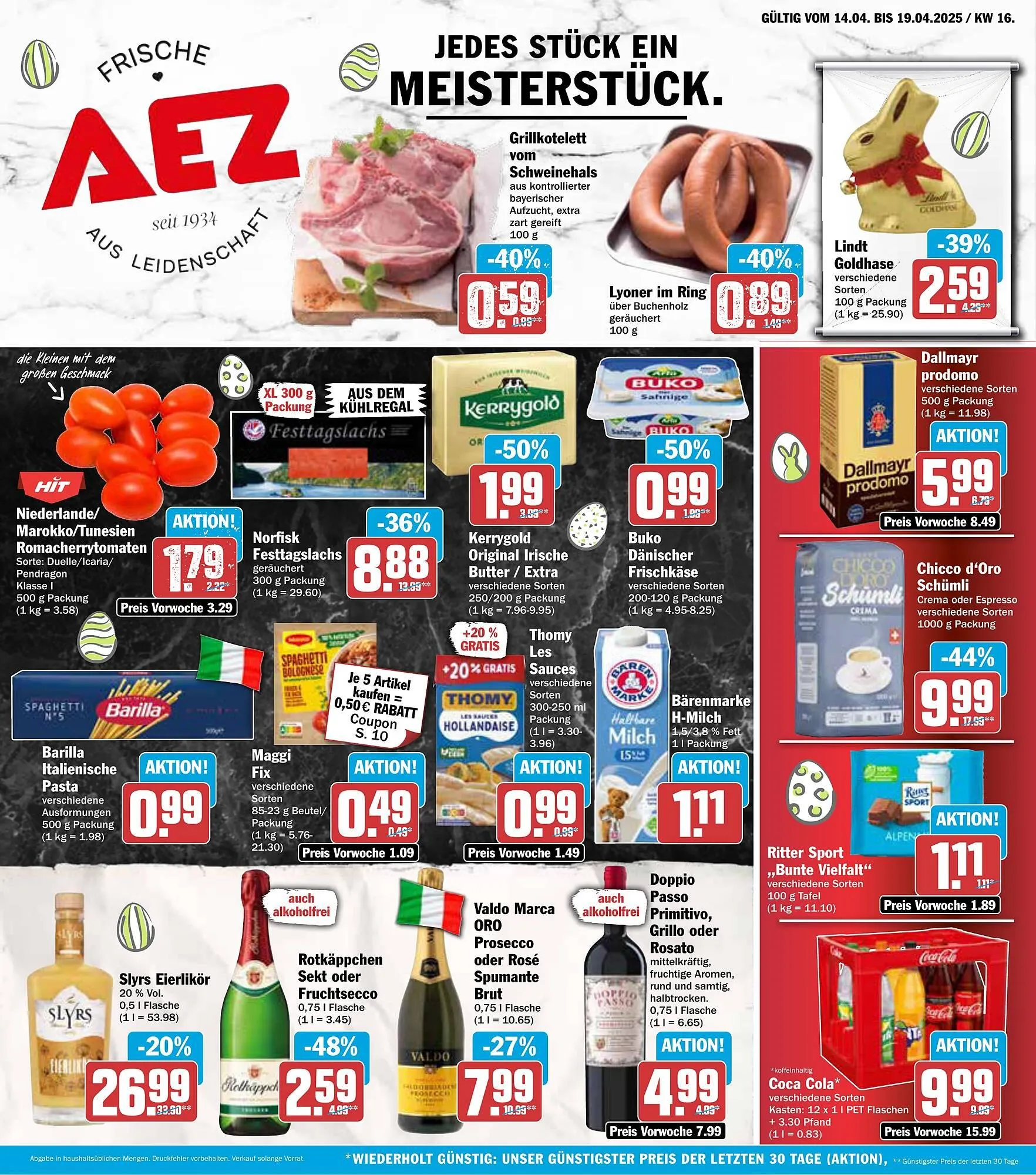 AEZ Prospekt von 14. April bis 19. April 2025 - Prospekt seite 1