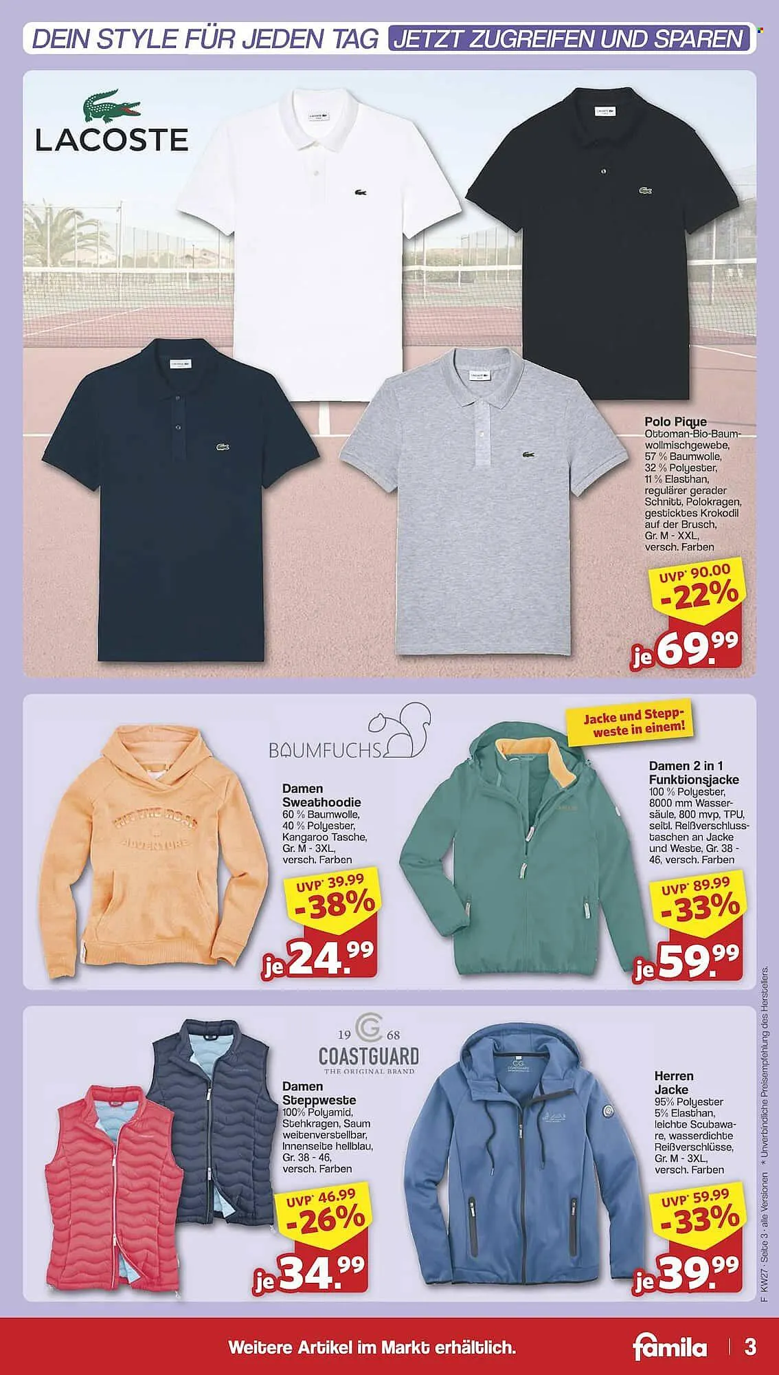 Famila Nord Ost Prospekt von 30. Juni bis 5. Juli 2025 - Prospekt seite 3