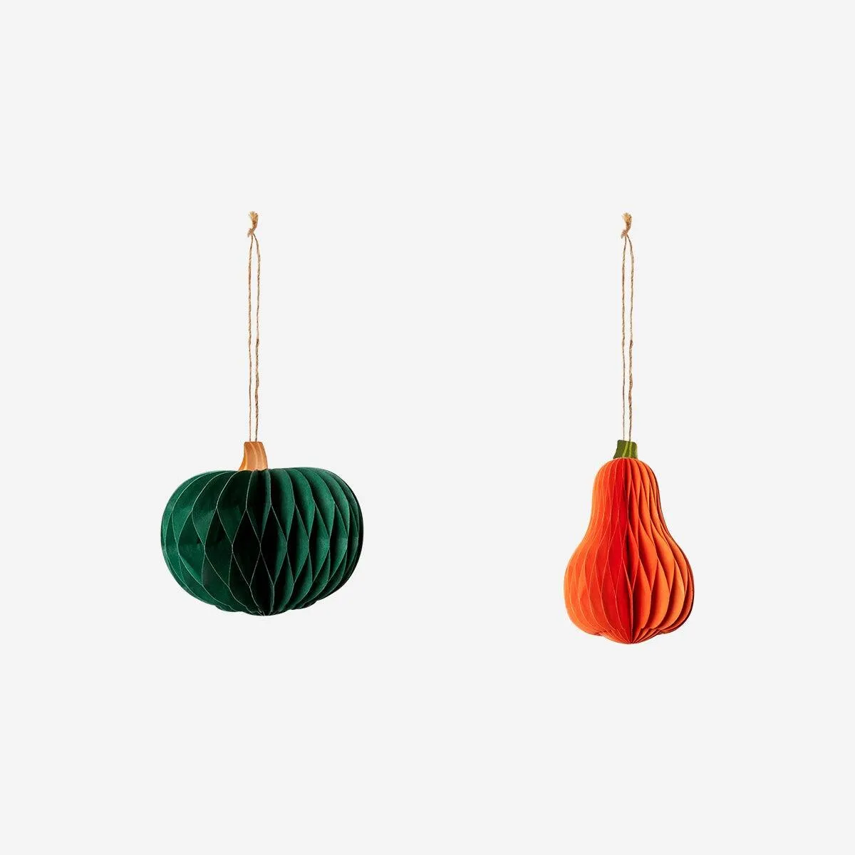 Hanging decorative pumpkins - 2 pcs