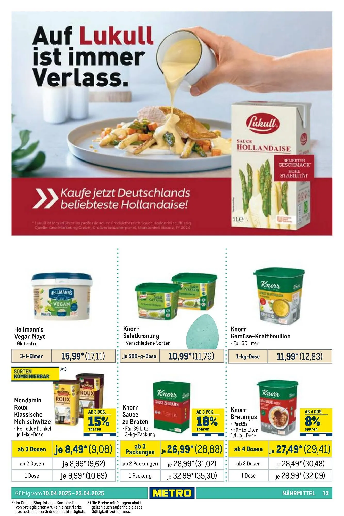 METRO Prospekt von 10. April bis 23. April 2025 - Prospekt seite 13