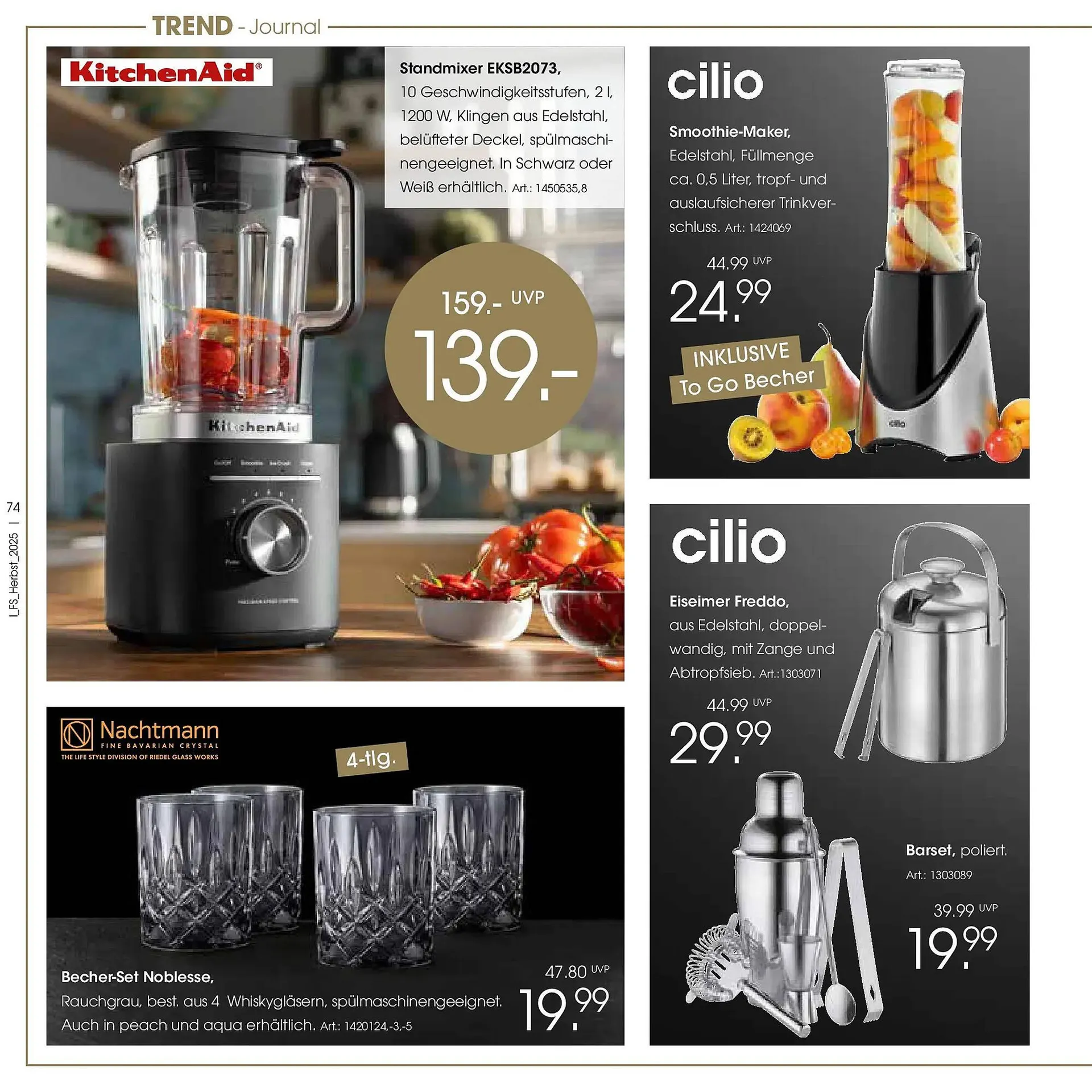 Zurbrüggen Prospekt von 19. Oktober bis 31. Januar 2026 - Prospekt seite 74