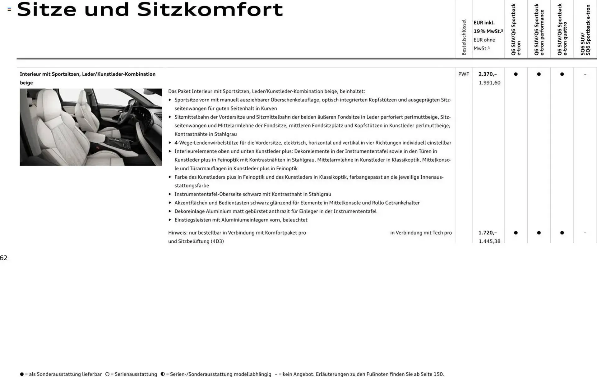 Audi Prospekt von 28. Oktober bis 28. Oktober 2026 - Prospekt seite 62