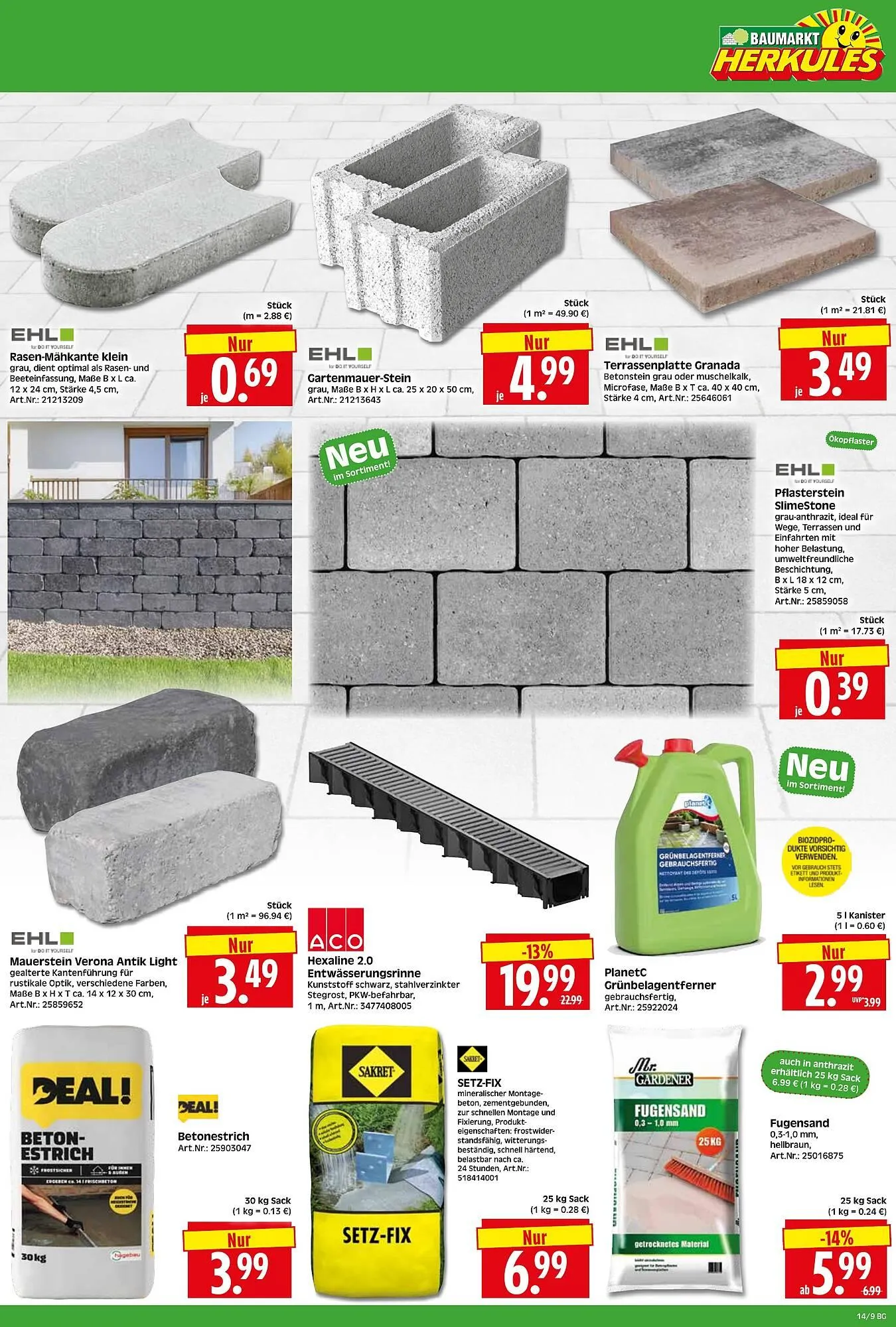 Herkules Baumarkt Prospekt von 30. März bis 4. April 2026 - Prospekt seite 9