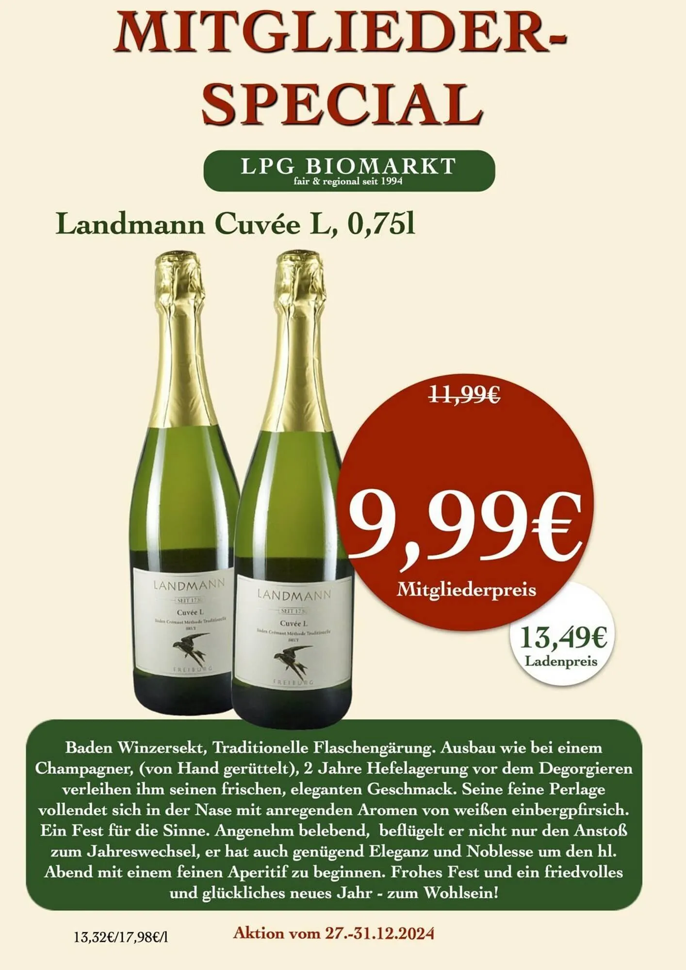 LPG Biomarkt Prospekt von 27. Dezember bis 31. Dezember 2025 - Prospekt seite 11