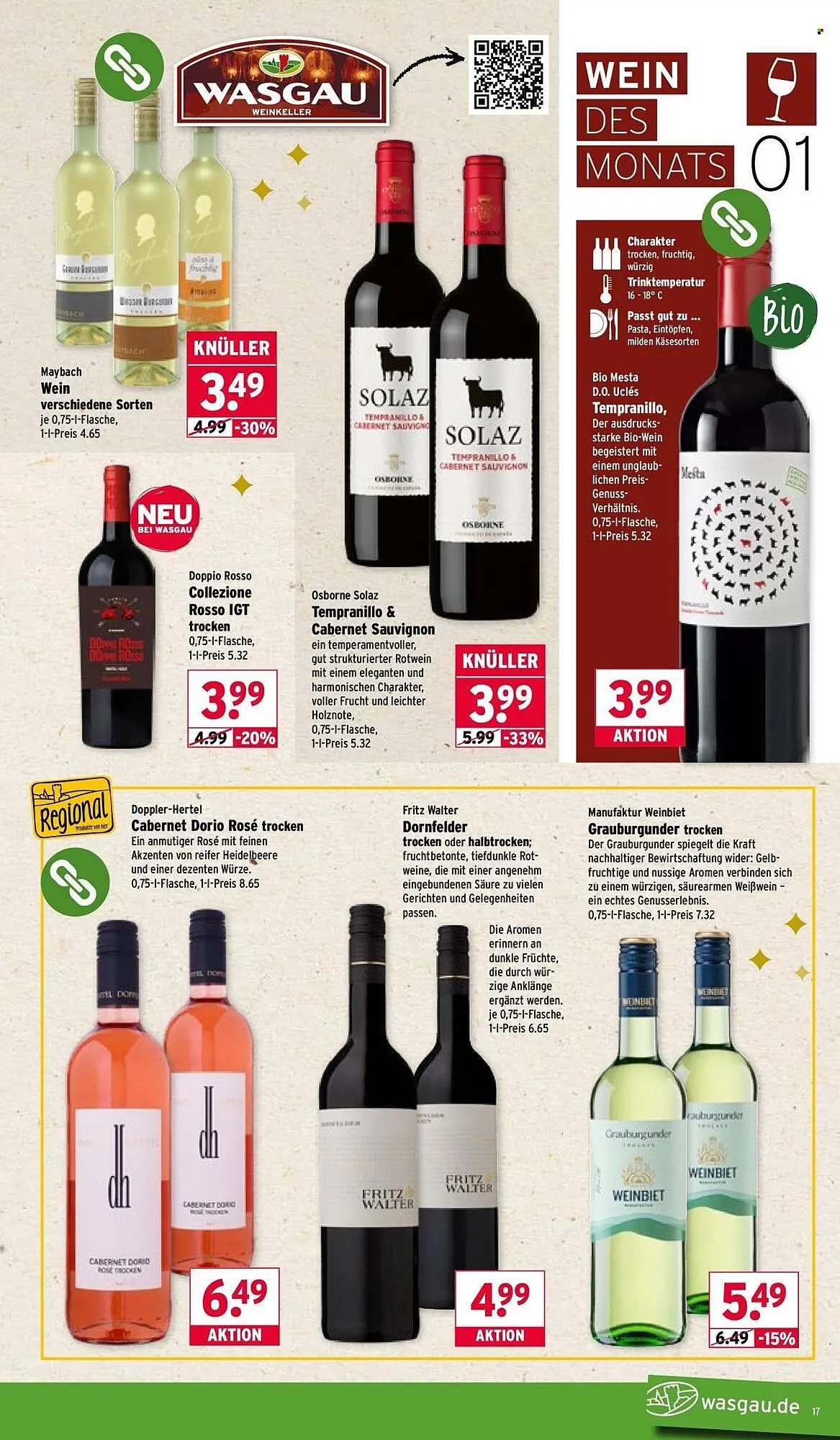 Wasgau Prospekt von 29. Dezember bis 3. Januar 2026 - Prospekt seite 17