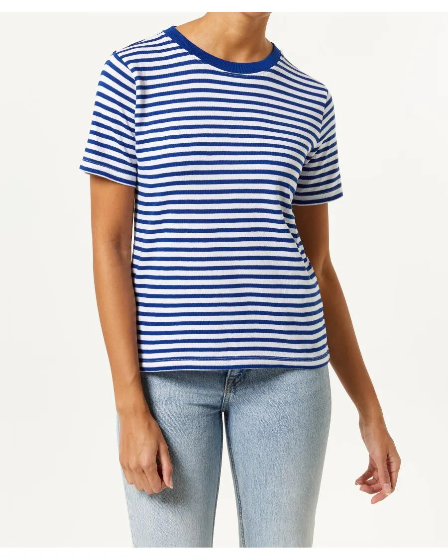 Gestreiftes T-Shirt Janina, Rundhalsausschnitt