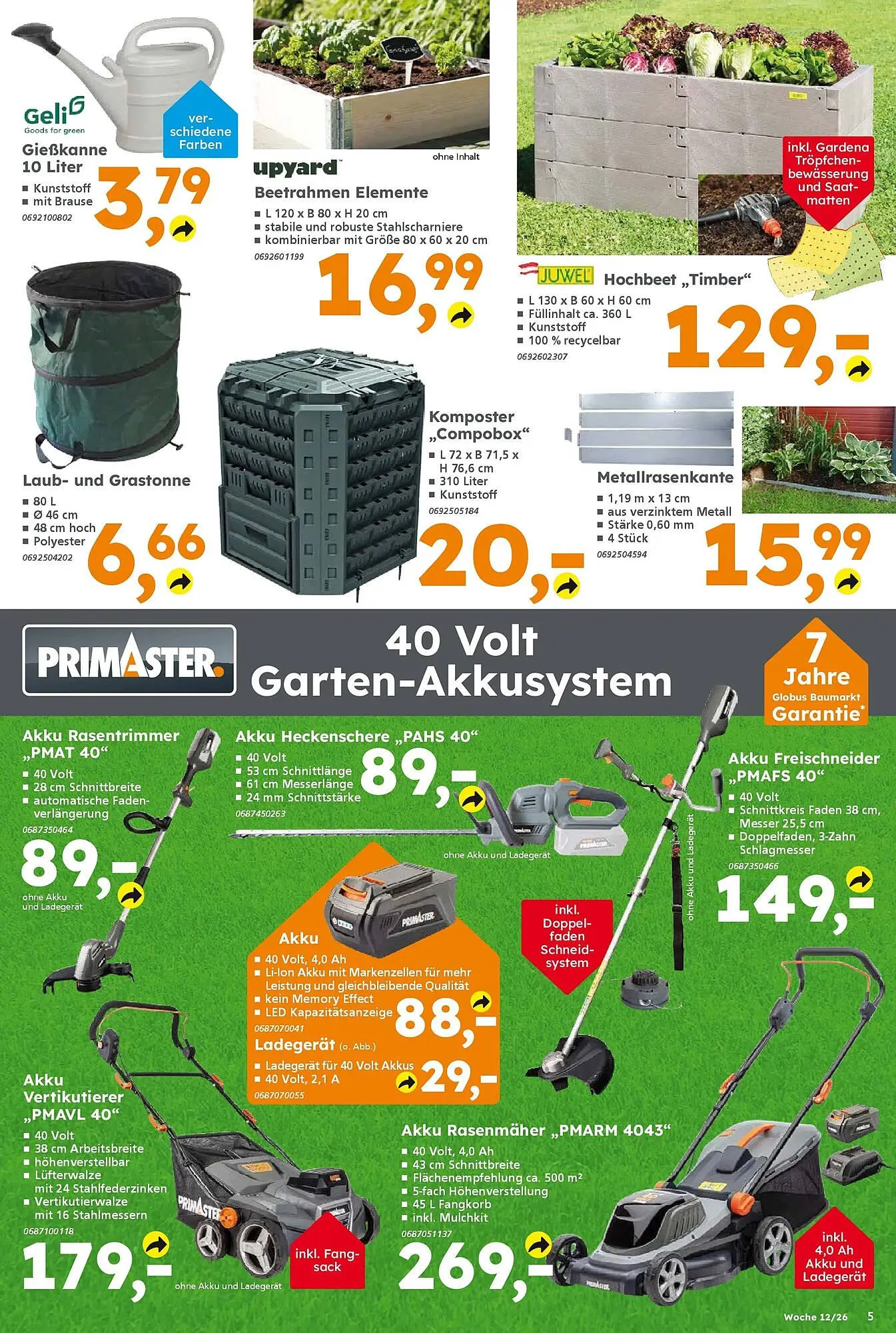 Globus Baumarkt Prospekt von 15. März bis 21. März 2026 - Prospekt seite 5