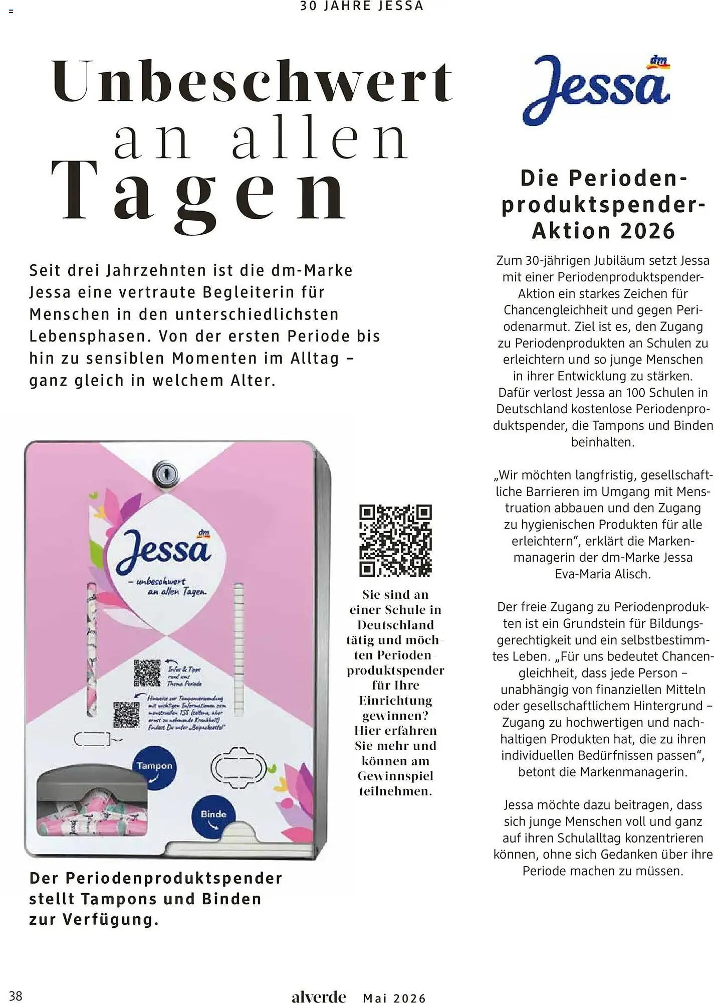Dm drogerie Magazin von 1. Mai bis 31. Mai 2026 - Prospekt seite 38