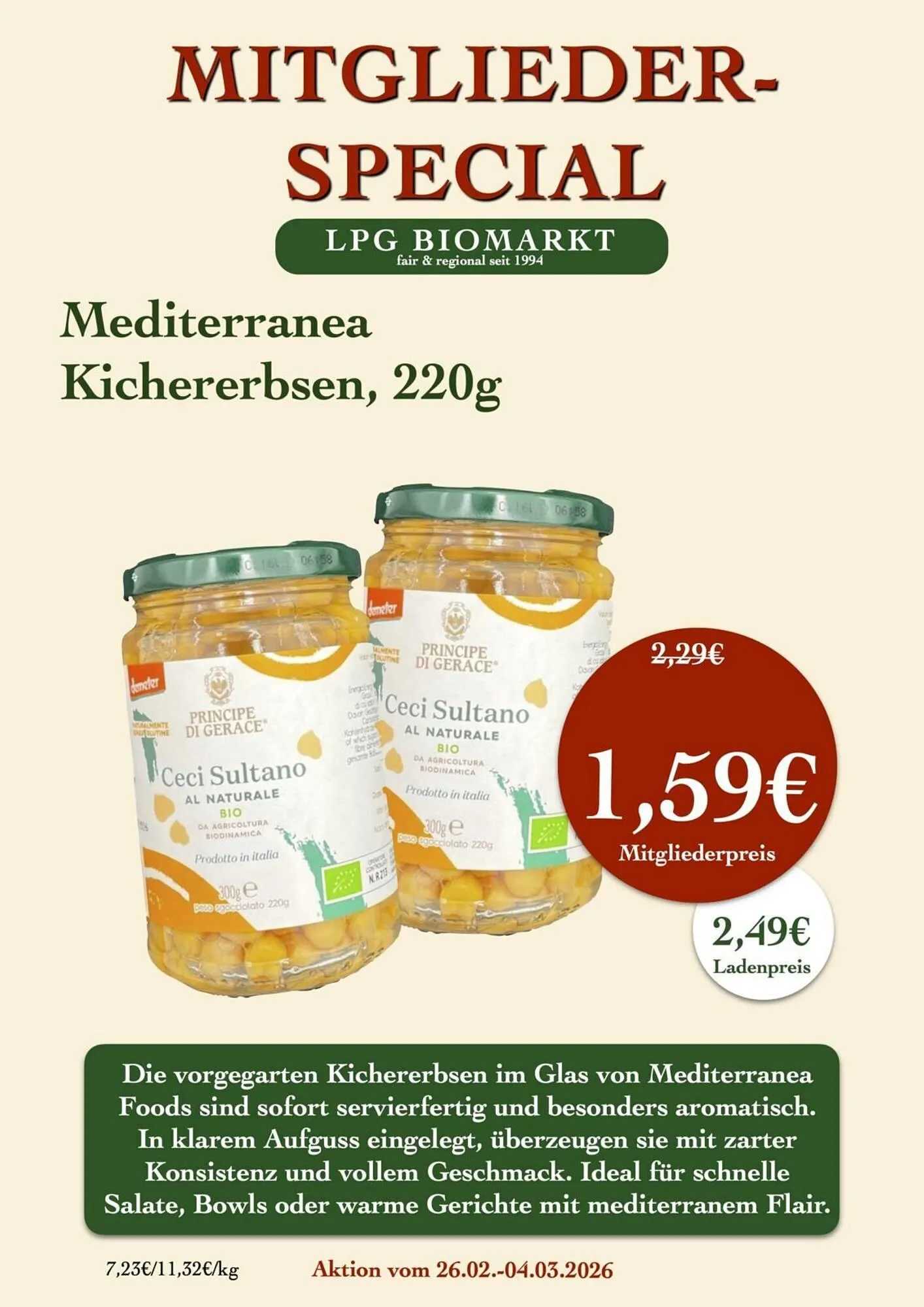 LPG Biomarkt Prospekt von 26. Februar bis 4. März 2026 - Prospekt seite 9