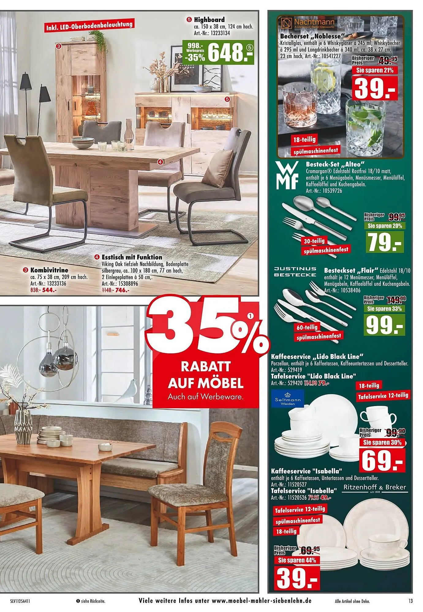 Möbel Mahler Katalog von 26. November bis 30. Dezember 2025 - Prospekt seite 13