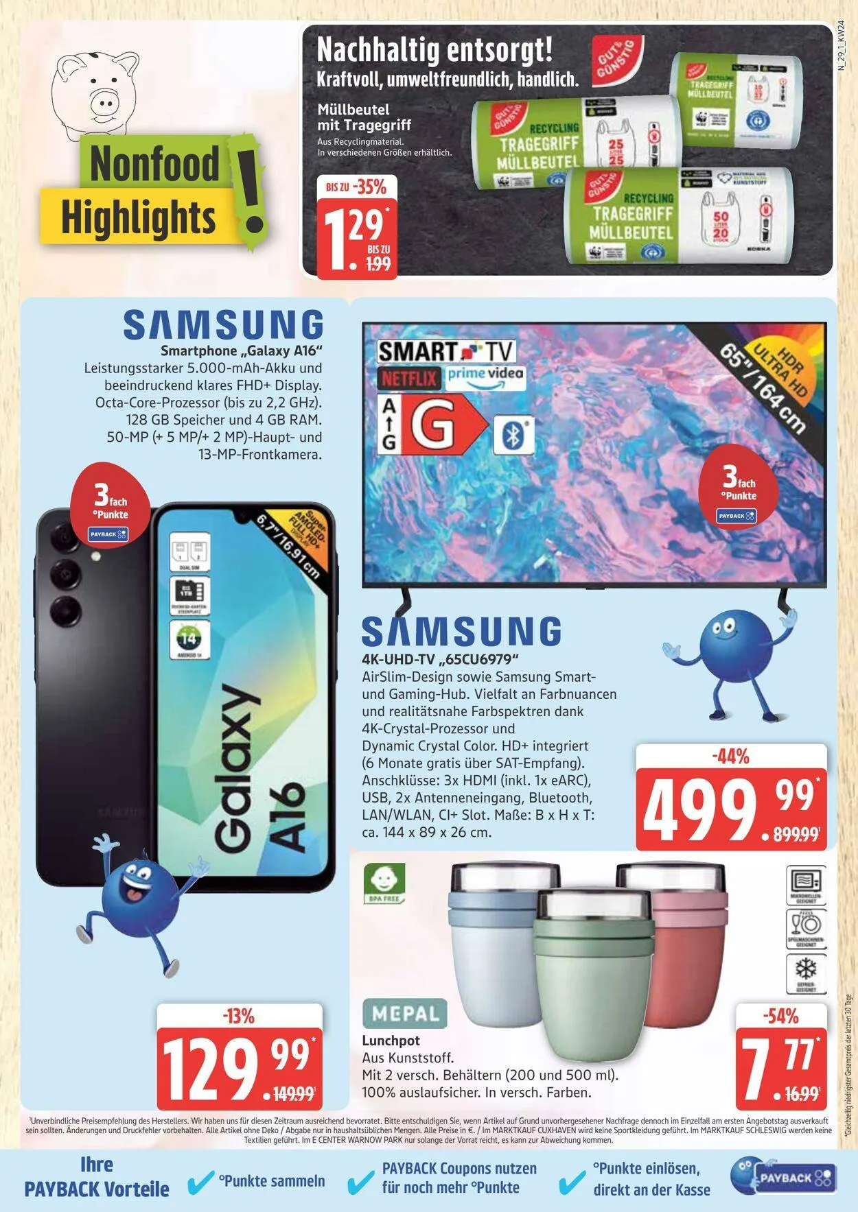 Marktkauf Aktueller Prospekt von 16. Juni bis 21. Juni 2025 - Prospekt seite 29