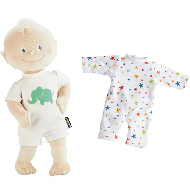 Stoffpuppe Krümelchen, 30 cm, 3-teilig