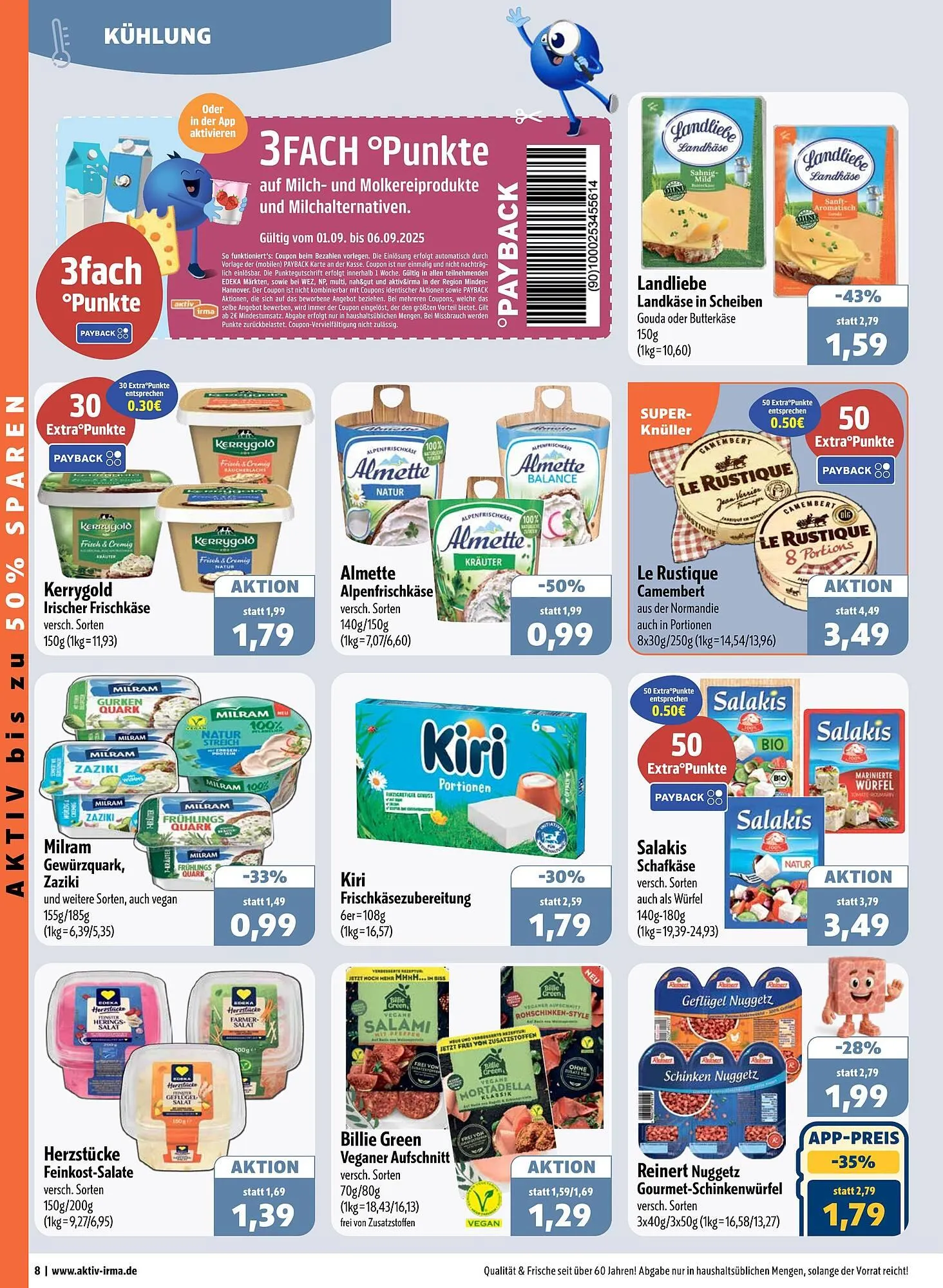 Aktiv Irma Prospekt von 1. September bis 6. September 2025 - Prospekt seite 8