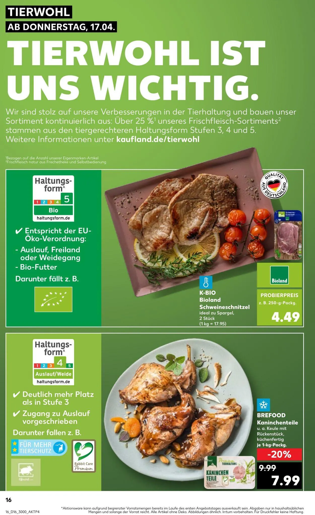 Kaufland - Bergen von 17. April bis 23. April 2025 - Prospekt seite 16