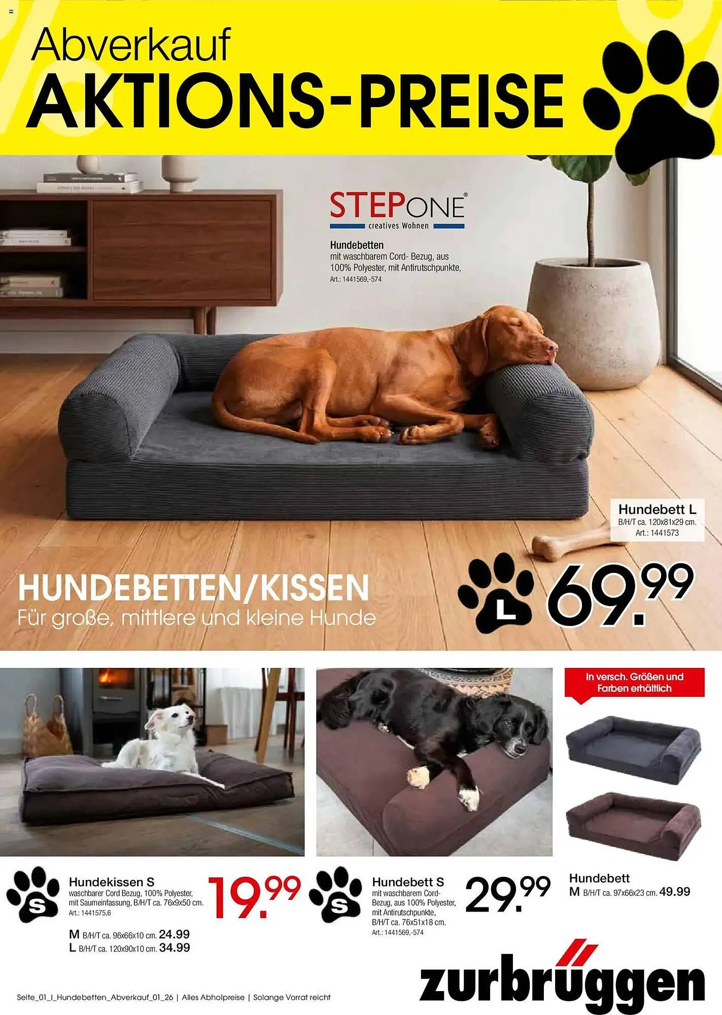 Zurbrüggen Prospekt von 11. April bis 31. Juli 2026 - Prospekt seite 1