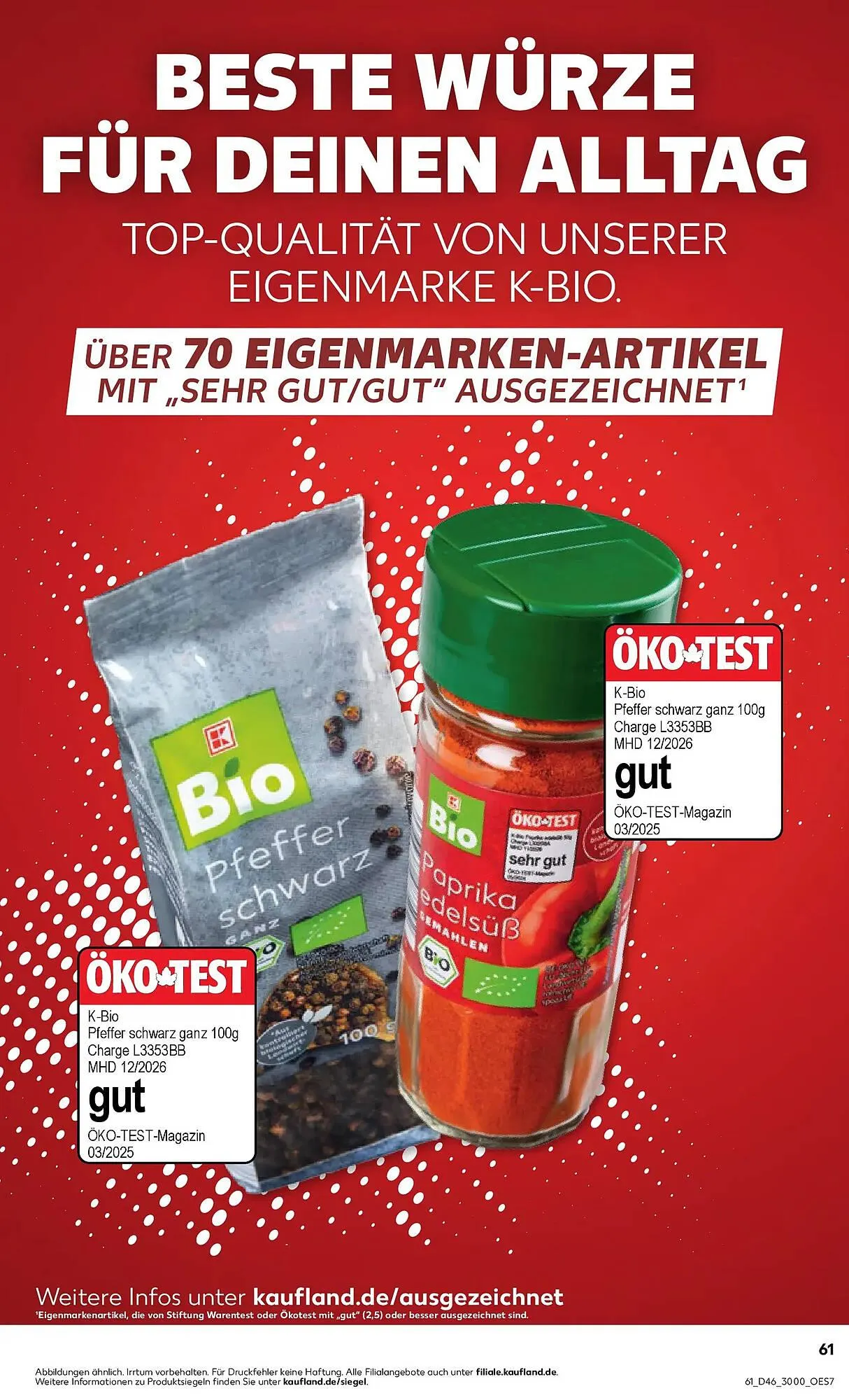 Kaufland Prospekt von 16. November bis 19. November 2025 - Prospekt seite 61
