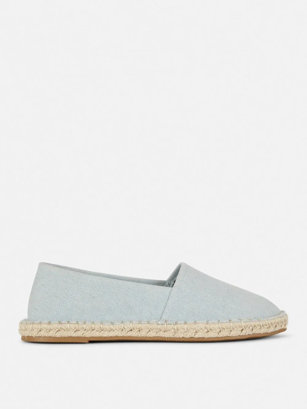 Canvas-Espadrilles im Denim-Look
