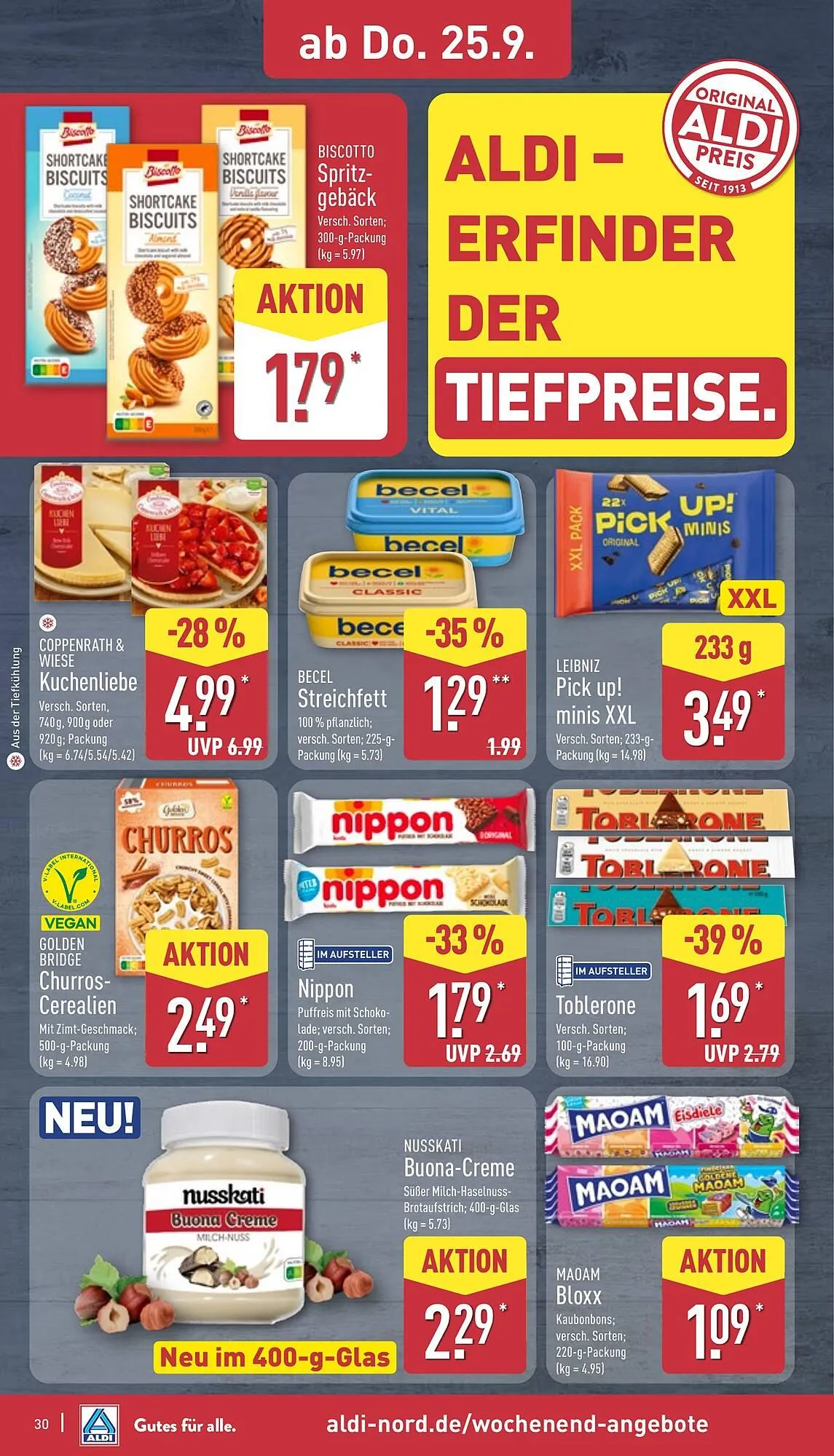 Aldi Nord Prospekt von 22. September bis 27. September 2025 - Prospekt seite 34