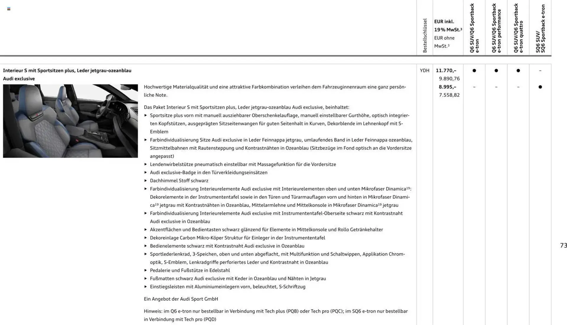 Audi Prospekt von 28. Oktober bis 28. Oktober 2026 - Prospekt seite 73