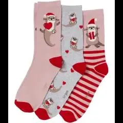 Socken Weihnachten 3er-Pack, Ergee, verschiedene Designs