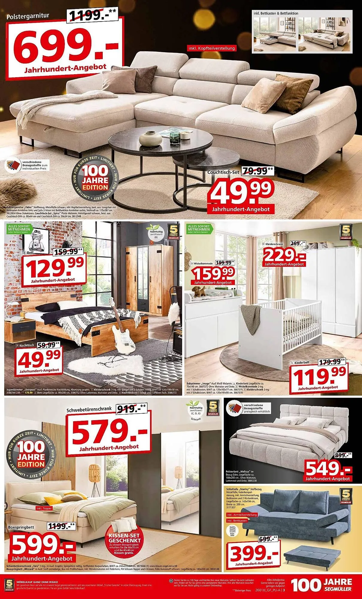 Segmüller Prospekt von 24. Dezember bis 10. Januar 2026 - Prospekt seite 3