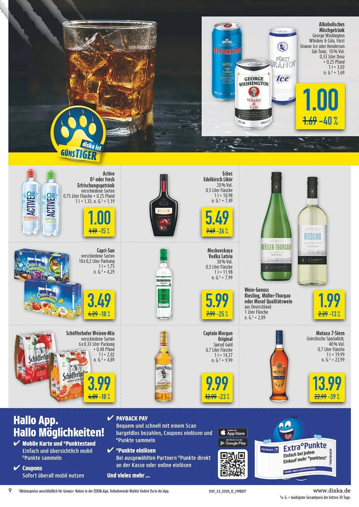 diska Prospekt von 24. März bis 29. März 2025 - Prospekt seite 9