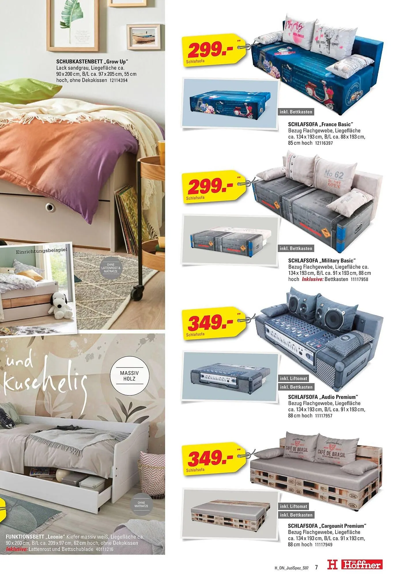 Höffner Prospekt von 16. Juli bis 29. Juli 2025 - Prospekt seite 7