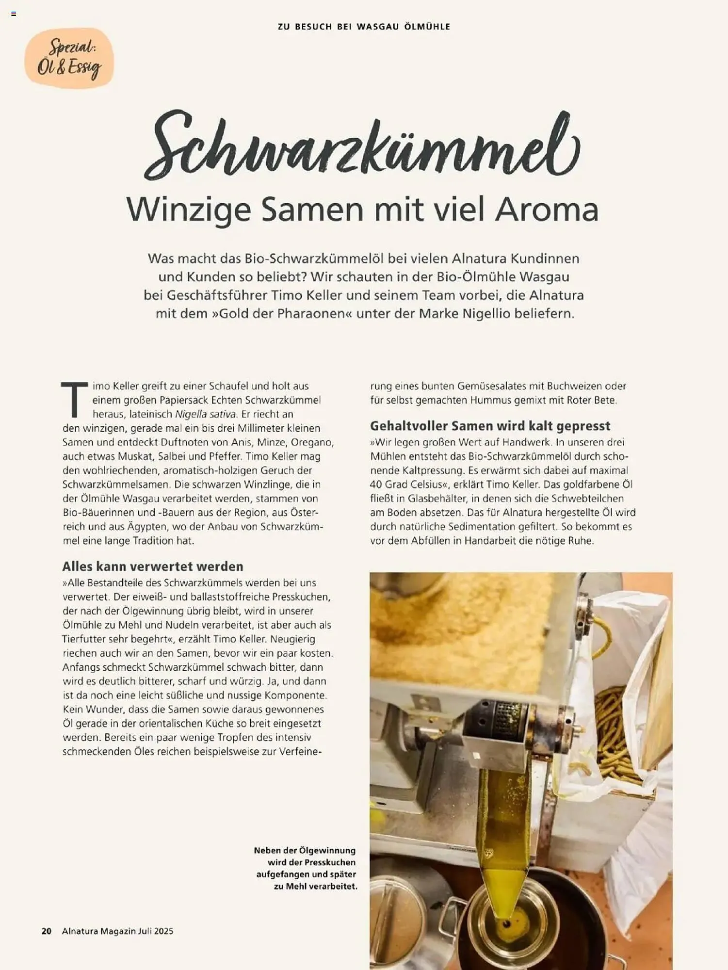 Alnatura Prospekt von 1. Juli bis 31. Juli 2025 - Prospekt seite 20