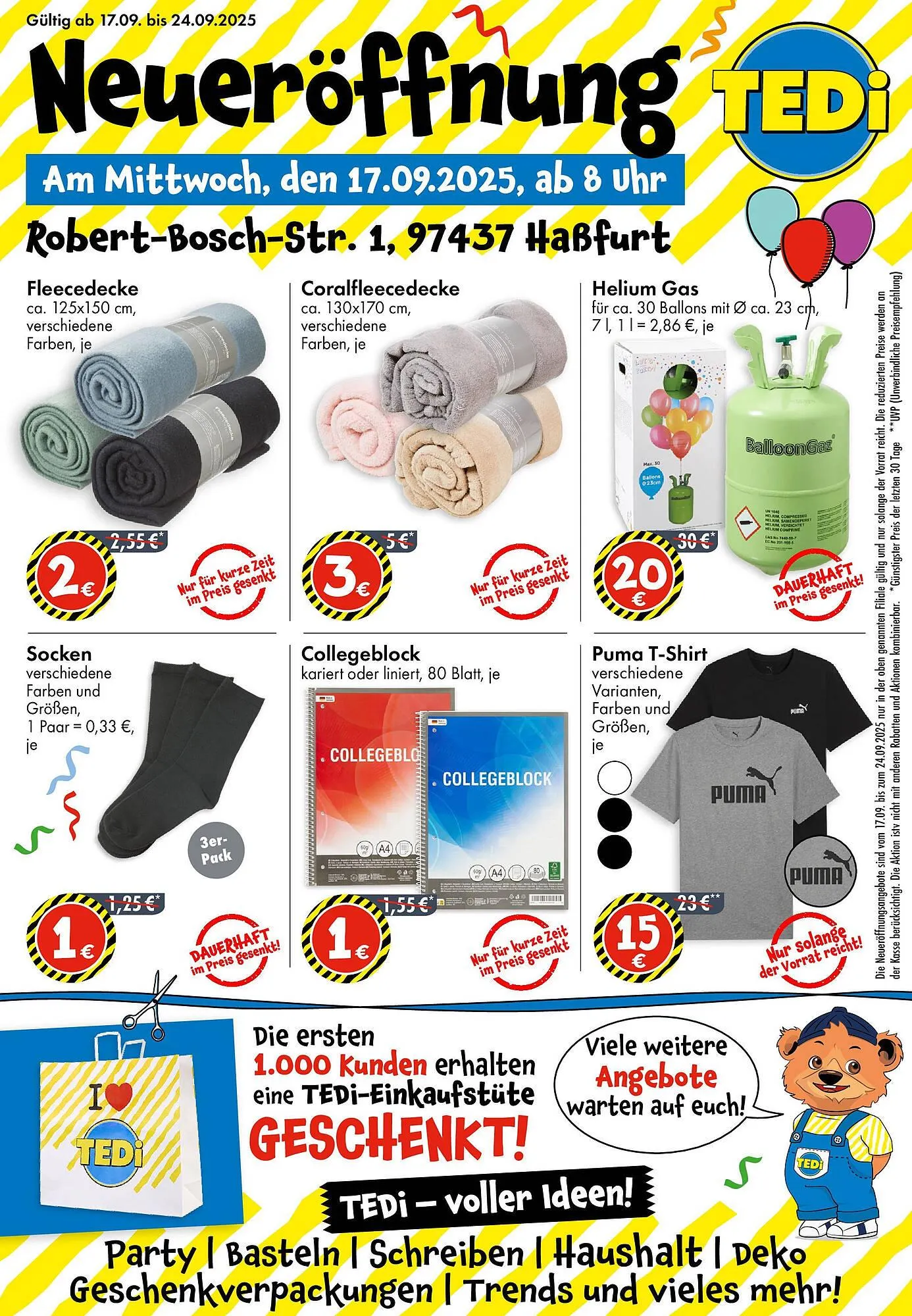 TEDi Prospekt von 12. September bis 19. September 2025 - Prospekt seite 1
