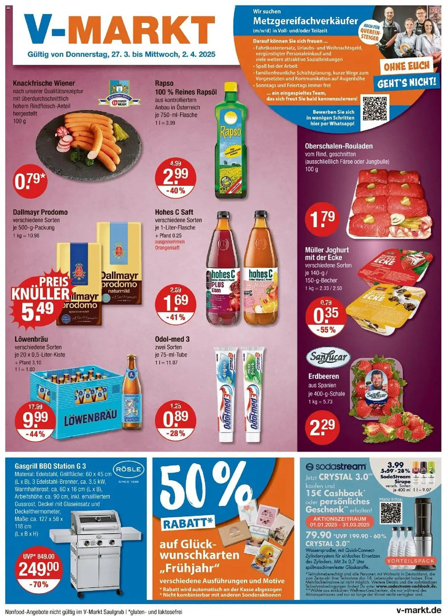 V Markt Prospekt von 27. März bis 2. April 2025 - Prospekt seite 1