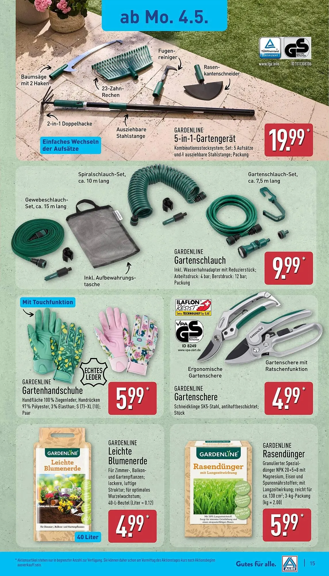 Aldi Nord Prospekt von 4. Mai bis 9. Mai 2026 - Prospekt seite 15