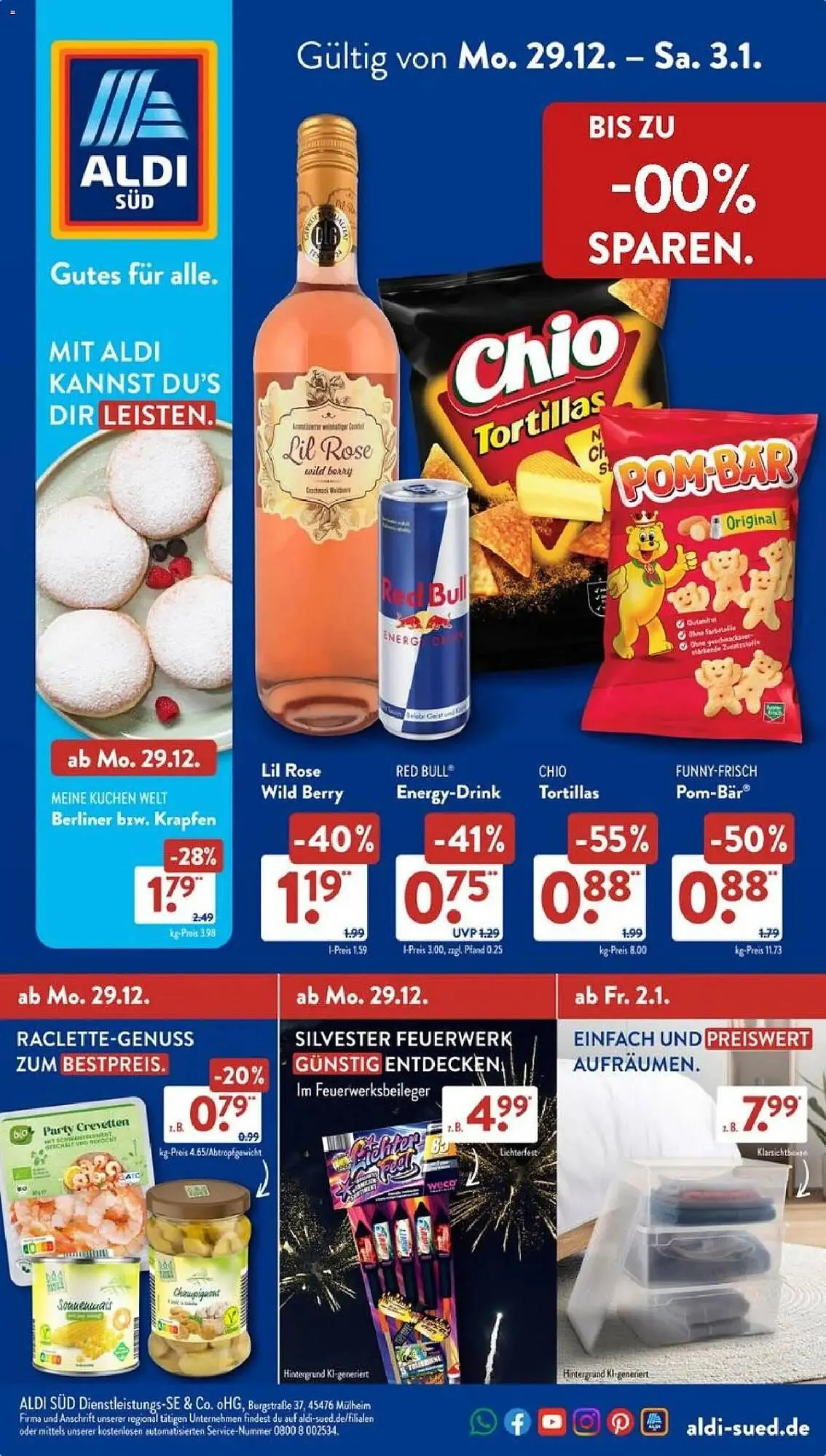 Aldi Süd Prospekt von 29. Dezember bis 3. Januar 2026 - Prospekt seite 1
