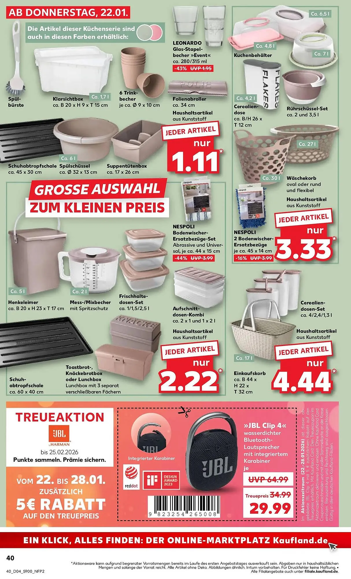 Kaufland Prospekt von 21. Januar bis 28. Januar 2026 - Prospekt seite 40