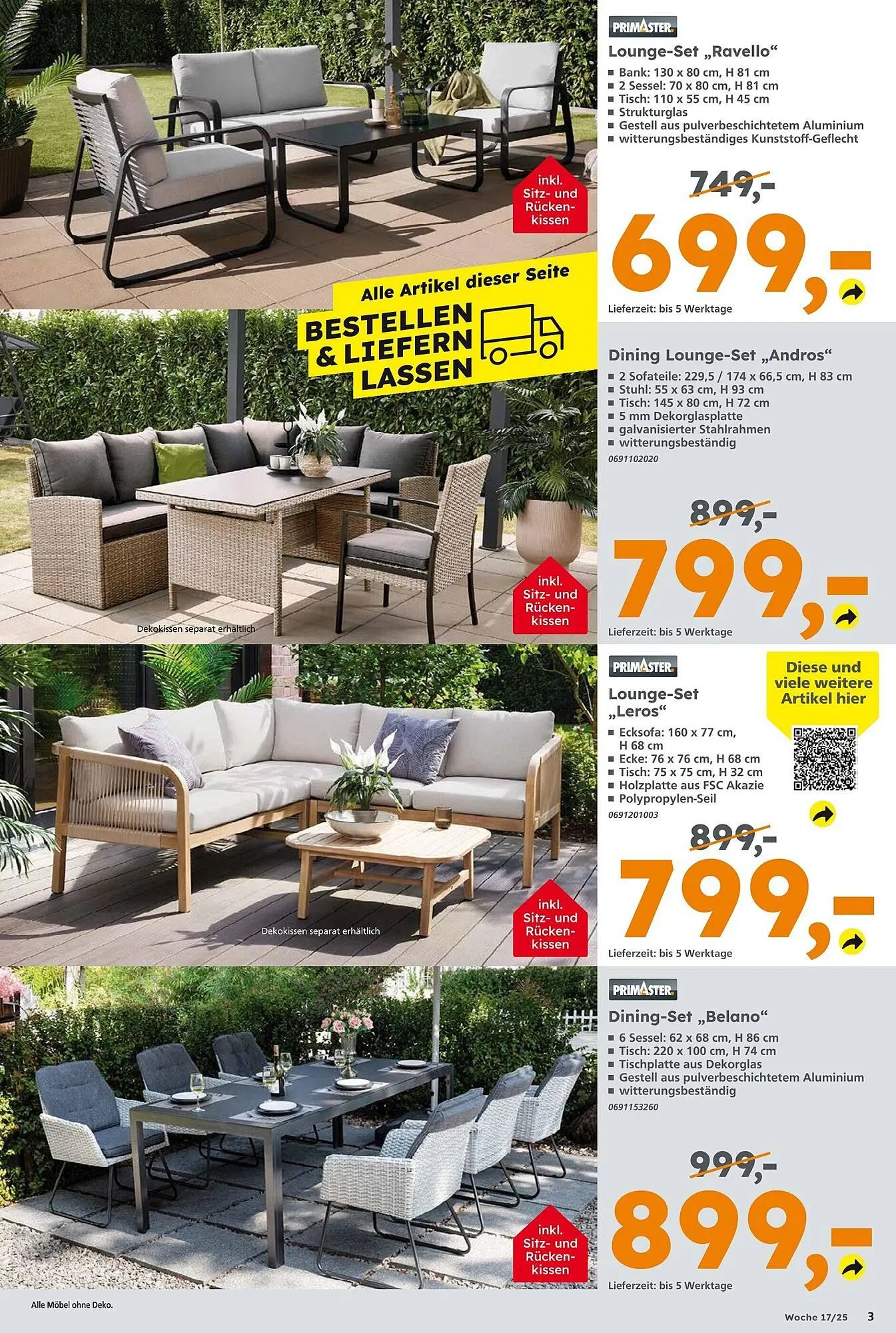 Globus Baumarkt Prospekt von 20. April bis 26. April 2025 - Prospekt seite 3