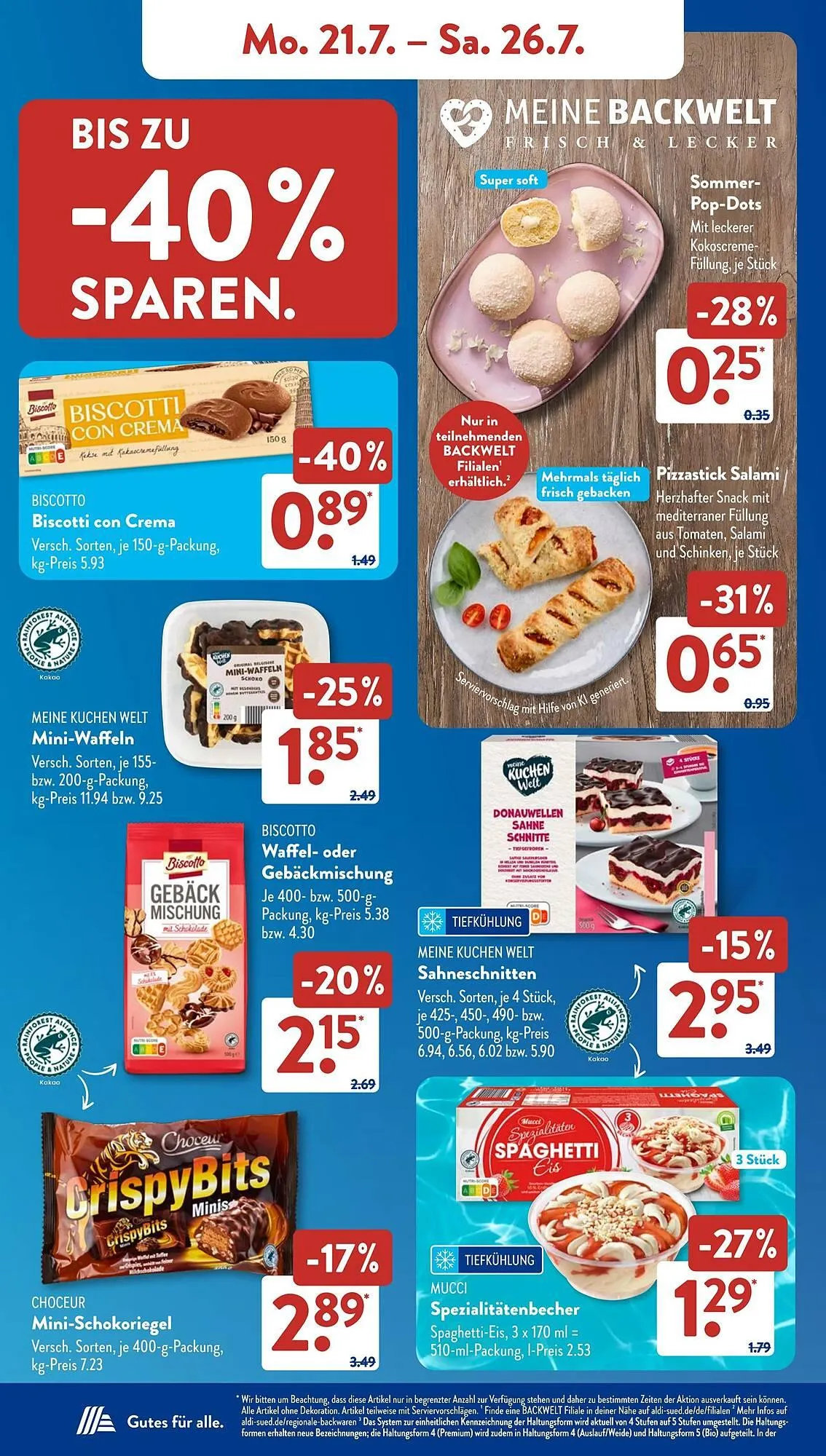 Aldi Süd Prospekt von 21. Juli bis 27. Juli 2025 - Prospekt seite 10