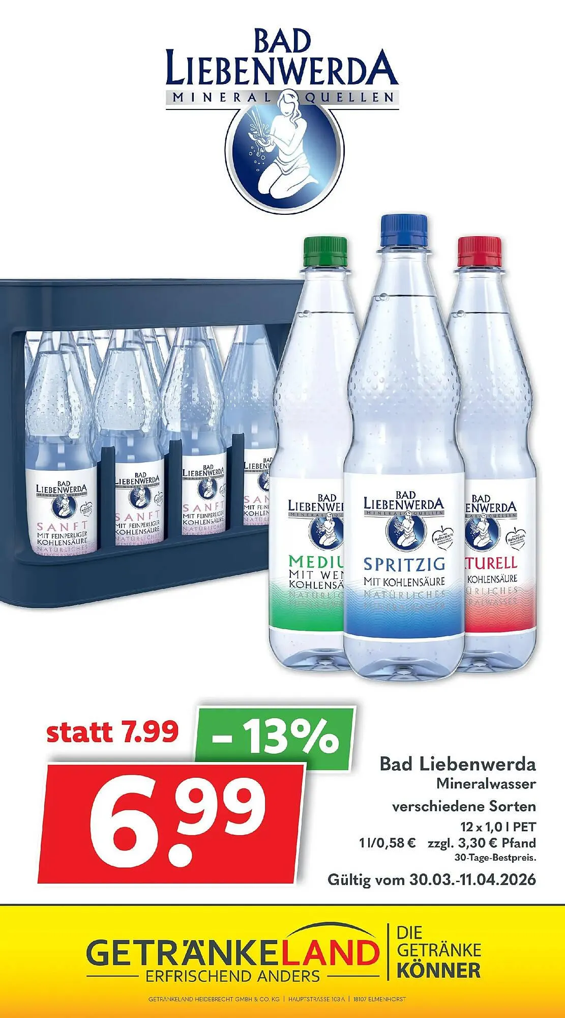Getränkeland Prospekt von 30. März bis 11. April 2026 - Prospekt seite 13