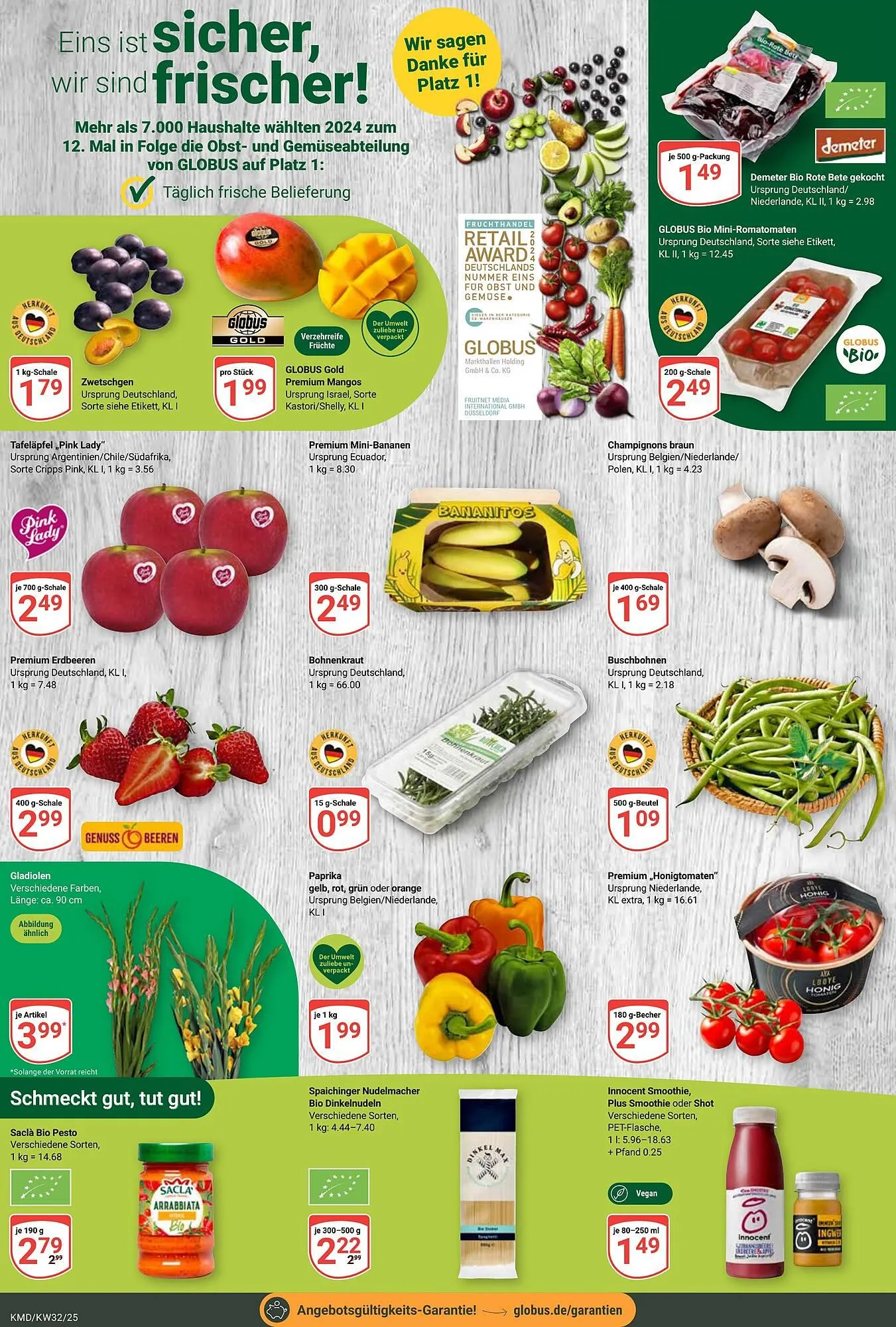 Globus Prospekt von 4. August bis 9. August 2025 - Prospekt seite 8