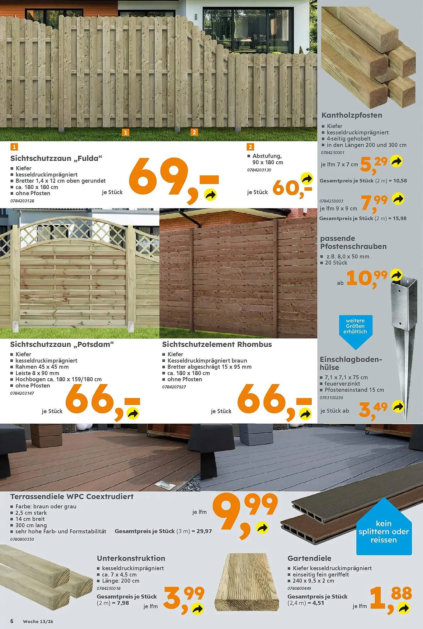 Globus Baumarkt Prospekt von 23. März bis 29. März 2026 - Prospekt seite 6