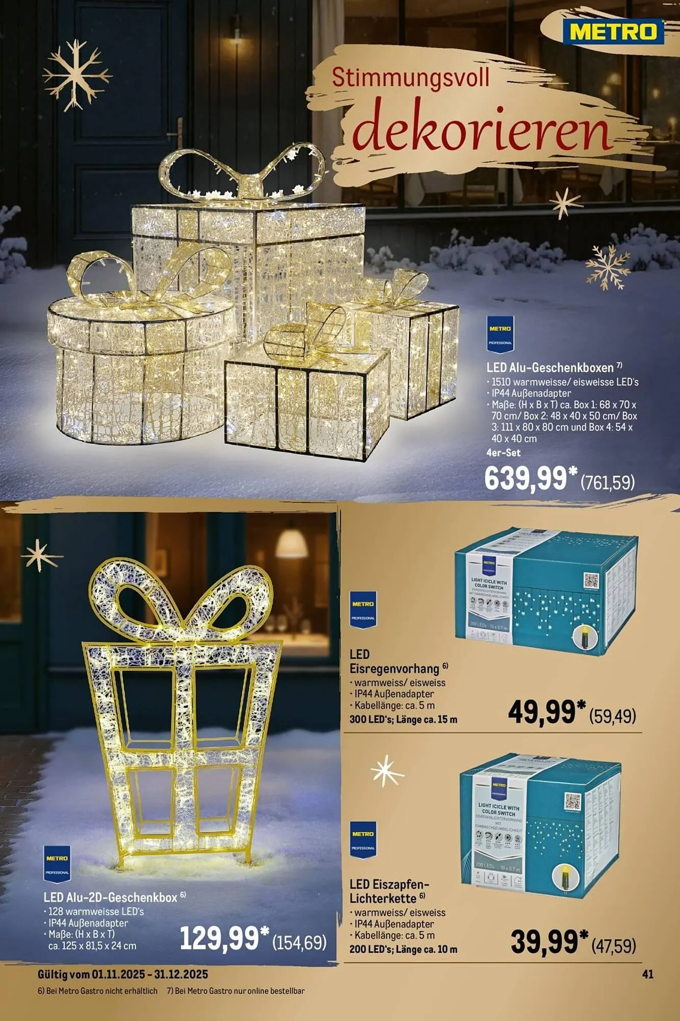 METRO Prospekt von 1. November bis 31. Dezember 2025 - Prospekt seite 49