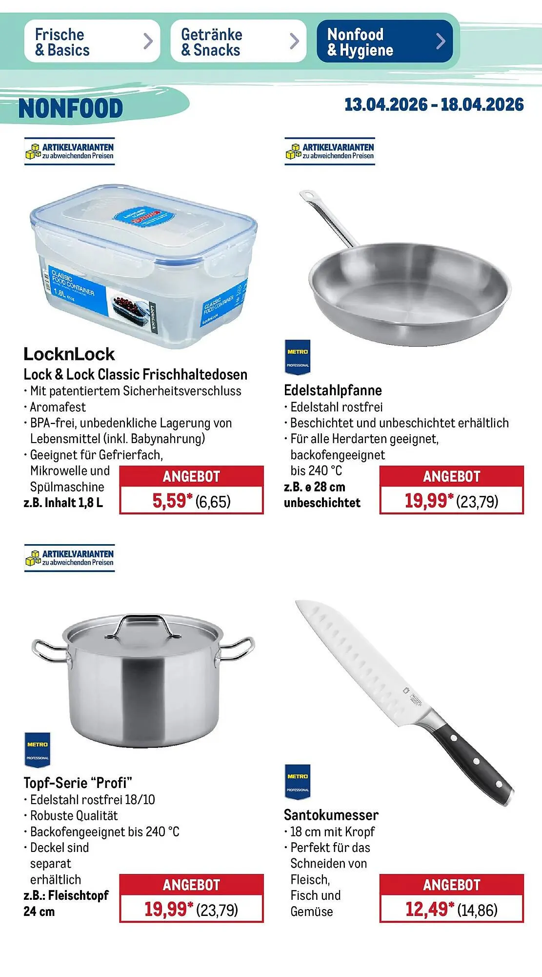 METRO Prospekt von 12. April bis 18. April 2026 - Prospekt seite 40