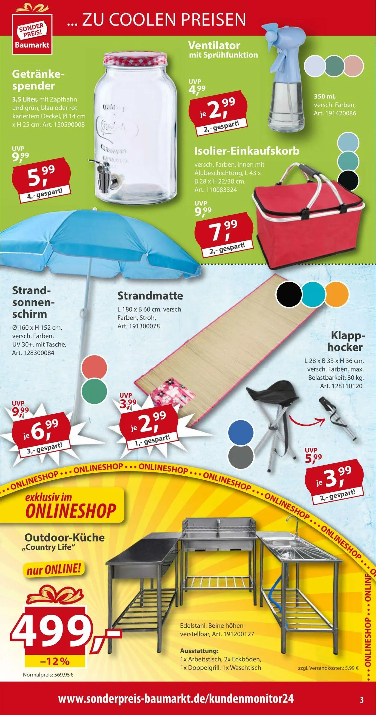 Sonderpreis Baumarkt Aktueller Prospekt von 5. April bis 19. April 2025 - Prospekt seite 3